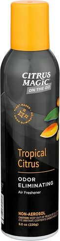 Citrus Magic On The Go Odor Eliminating Air Freshener Spray for Auto, Tropical Citrus, 8-Ounce, Pack of 2 in Kuwait