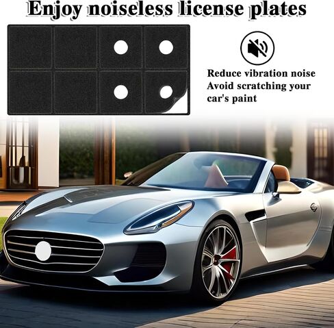 4 Set License Plate Screws Caps Black M6 (1/4") Stainless Car Tag Bolts Car Tag Plate Mounting Hardware, Self Tapping Mounting Fasteners for Auto Front Rear License Plate Frame in Saudi Arabia