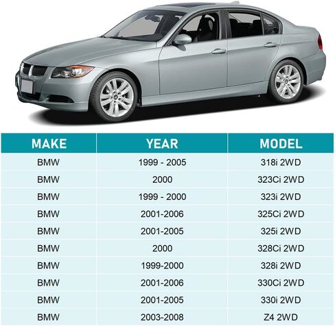 4 قطعة طقم التعليق الأمامي ذراع التحكم السفلي E46 لـ 1999-2006 318i 320i 323Ci 328Ci 328i 323i 325Ci 325i 330Ci 330i (2WD فقط) in Kuwait