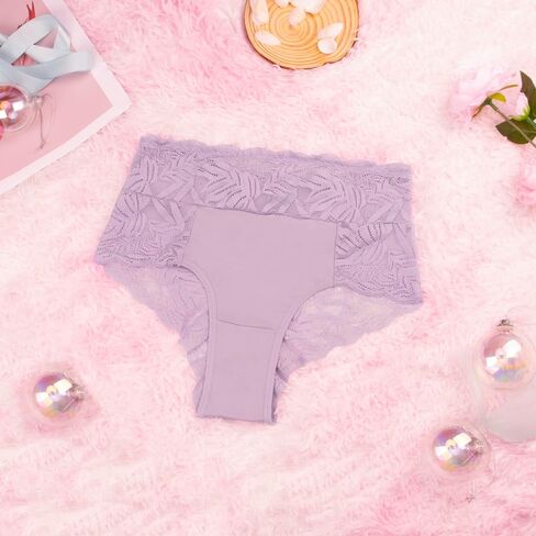Hibluco Women Sexy Underwear Lace Panties Polyamide Bikini Full Coverage Hipsters in Saudi Arabia