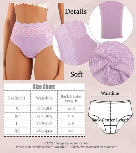 Hibluco Women Sexy Underwear Lace Panties Polyamide Bikini Full Coverage Hipsters in Saudi Arabia