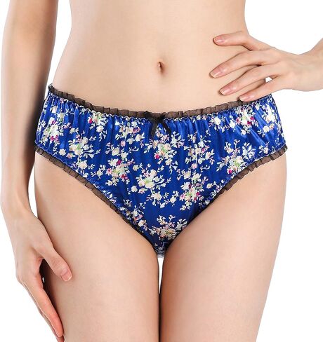 ملابس داخلية نسائية من الساتاني من الساتان الزهري تانجا بيكيني سراويل داخلية كلسون in Kuwait