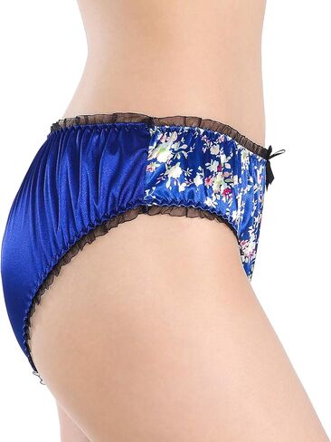 ملابس داخلية نسائية من الساتاني من الساتان الزهري تانجا بيكيني سراويل داخلية كلسون in Kuwait
