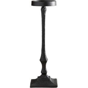 47th & Main Hammered Metal Candle Holder, Large, Black