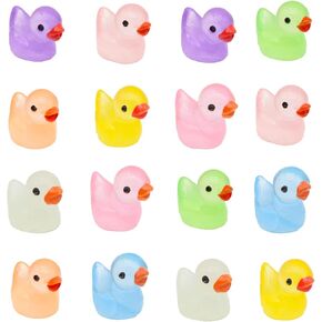 16PCS Luminous Cute Duck Shoe Charms,Cute Design for Shoes Decoration DIY Shoe Accessories for Women Kids