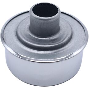 Chrome Finish Steel Round Valve Cover Push In Breather With Vent Tube Grommet for 1-1/4" Hole Valve Cover Fits for SBC BBC SBF 327 350 302 454 502