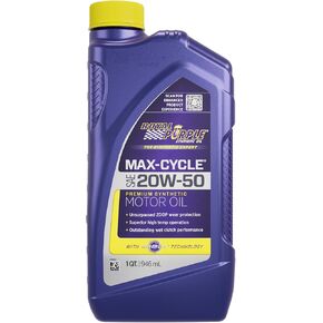 Royal Purple 01316 4 1-Quart Bottles of Max-Cycle Synthetic Motorcycle Oil 20W-50