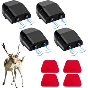 4 PCS Deer Whistles for Car, Automotive Deer Warning Whistle Devices, Animal Warning Devices to Avoids Collision, Universal Animal Alert Accessories (White)