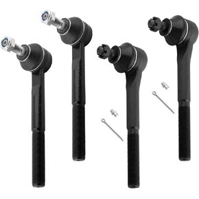 BOXI 4pc Inner Outer Tie Rod Ends Fit for Chevrolet for GMC K1500 K2500 K3500 1988-1999 | for Chevy Tahoe 1995-2000 | for GMC Yukon 1992-2000 | Escalade 1999-2000 | Blazer 1992-1994 | ES2836 ES2838