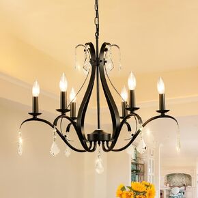 24" Gold Chandelier Light Fixture: Modern Chandeliers for Dining Room, 4 Light Gold Crystal Chandeliers, Farmhouse Dining Room Light Fixtures, for Entryway,Kitchen Island,Bedroom,Staircase