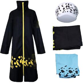 Black Cosplay,Black Costume with Hat Full Cosplay Outfits Halloween Unisex