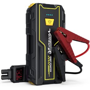 Car Battery Starter, 3000A Emergency Starter for Cars (Engines up to 7.0L Petrol / 5.5L Diesel) 12V, Jump Starter, LED Flashlight with USB Ports