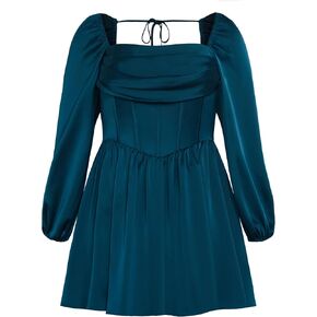 City Chic Plus Size Dress, Flirty Corset Dress