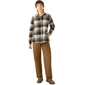 Dickies Womens Flannel Hooded Shirt Jacket