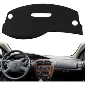 Dash Cover Mat Custom Fit for Dodge Neon 2000-2005/ Chrysler Neon 2000 2001 2002/ Plymouth Neon 2000 2001,Dashboard Cover Pad Carpet K206 (Black)
