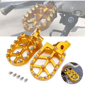 Foot Pegs Footpegs Footrest Pedals CNC Aluminum Foot rests For RMZ250 RMZ 250 2007-2009 07 08 09 07-09 RMZ 450 RMZ450 2005-2007 05-07 Motorcycle Motocross Dirt Bike Gold
