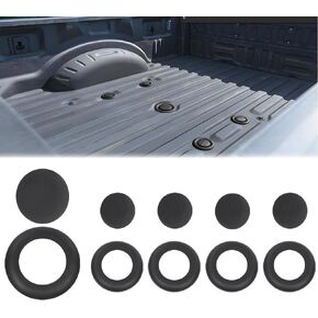 5th Wheel Hitch Puck Cover Plug Trim Ring Kit Compatible with Ford F250 F350 F450 F550 Super Duty Trucks 2011-2023 BC3Z-99000A25-A