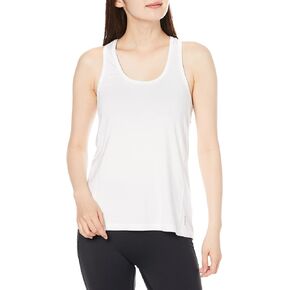 Boody Women's Racerback Active Tank Tops for Women, Loose Fitting Tops for Women - Seamless Womens Tops for Workout or Yoga, 95% Viscose Made from Bamboo for All-Day Comfort - White, Medium