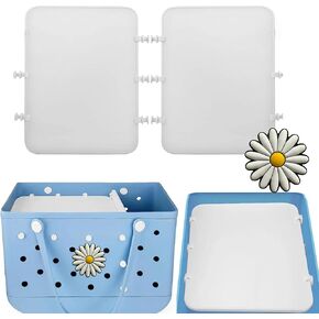 (2PCS) Divider Tray for Bogg Bag Accessories Bogg Bag Divider, Bogg Bag Dividers XL Bogg Dividers Bogg Bag Divider Tray Inserts Bogg Bag Charm Accessories Rubber Beach Tote Bogg Bag X Large Dividers