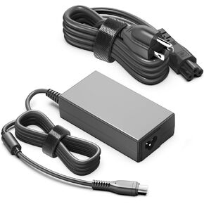 TAIFU 65W USB C AC Adapter Charger for NOCO GBC011 Boost X GBX45 1250A GBX55 GBX75 1750A GBX75 2500A GBX155 4250A, TREKURE ‎Beta07, YABER AUTO YA60, UIBI X7 UltraSafe Jump Starter Power Supply Cord