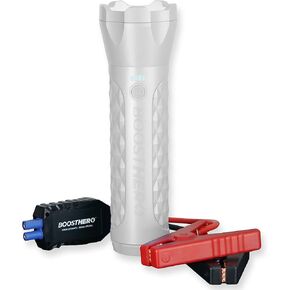 BoostHero Portable Car Battery Jump Starter, 6,000mAh Power Bank, LED Flashlight, with Smart Jumper Cables for up to 6.0L Gas/4.0L Diesel Engines (Black) in Kuwait