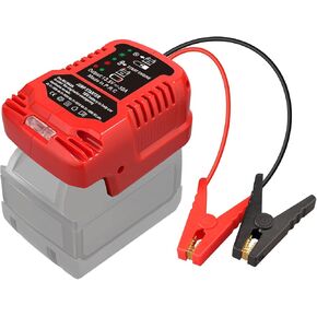 Jumper Cables for Car with Adapter for Milwaukee M18 Battery, 11AWG Cable, Jump Starting Adapter for Car Using Tool Battery Portable Jumper Cables for Car Battery to Cars, and SUVs (NO Battery)