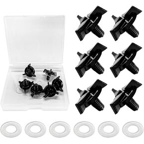 8 PCS Motorcycle Helmet Screws, Universal Helmet Visor Screws with Rubber Washers, Replacement Fixing Screws for Helmet Visor, Hardware Kit with Motorcycle Helmet Bolts