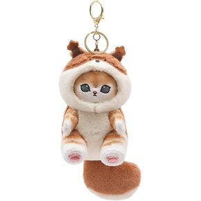 Cute cat keychain 5" plush backpack accessories bag pendant cute keychain gift