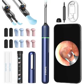 [متطور] منظف قناة الأذن BEBIRD Note 5: كاميرا FHD مع ملاقط متعددة الاتجاهات، منظار الأذن الذي يدعم تقنية IoT يدعم مقاطع الفيديو عن بعد، غطاء تشغيل/إيقاف مغناطيسي، طرف بديل 12 قطعة in Kuwait