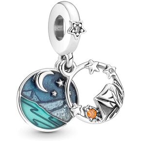 Family Charm 925 Sterling Silver Pendant,Jewelry Beads Gifts for Women Bracelet&Necklace