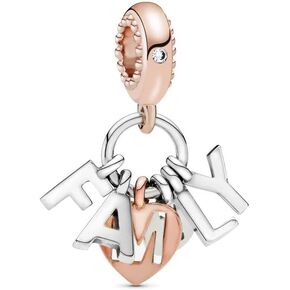 Family Charm 925 Sterling Silver Pendant,Jewelry Beads Gifts for Women Bracelet&Necklace in Kuwait