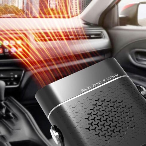Leadigol Car Heater 12V 150W,Car Windshield Defogger Defroster,Plug in Cigarette Lighter, 2 in 1 Portable Windscreen Fan Fast Heating or Cooling Fan,Auto Heater Fan,360 Degree Rotary Base in Saudi Arabia