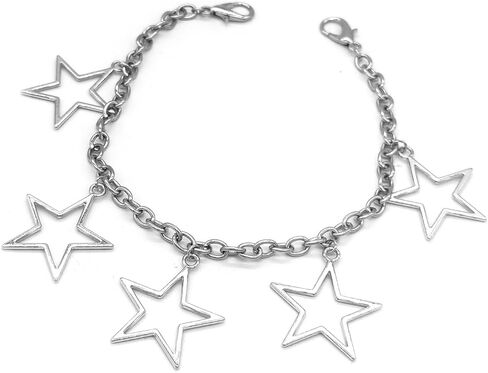 2PCS Shoe Charms Chain Shoelace Chains DIY Punk Shoe Accessories Decoration for Boot Sneaker Bag Handbags Pants Chain Keychain Cool Party Shoe charms for Girl Women in Kuwait