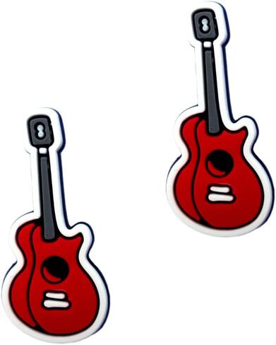 Guitar Shoe Charms - Music-Themed Decoration Charms Gift for Boys Kids Teens and Adults - Set of 2 in Saudi Arabia