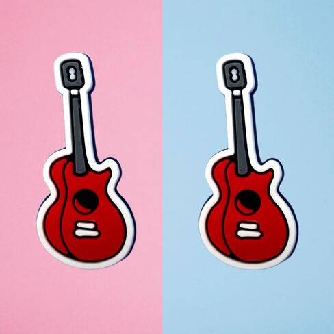 Guitar Shoe Charms - Music-Themed Decoration Charms Gift for Boys Kids Teens and Adults - Set of 2 in Saudi Arabia
