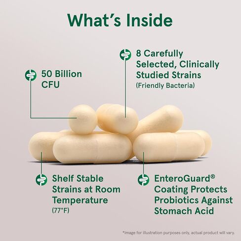 Jarrow Formulas Jarro-Dophilus EPS Gut Rescue Probiotics 50 مليار CFU مع 8 سلالات مدروسة سريريًا، مكمل غذائي لدعم صحة الأمعاء، 30 كبسولة نباتية، كمية تكفي 30 يومًا in Kuwait