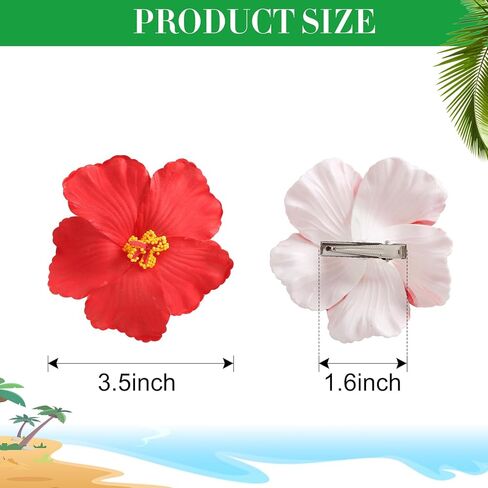 Hawaiian Luau Flower Leis Green Garland Headband Flower Hair Clip Halloween Costume Accessories Beach Party Supplies in Kuwait