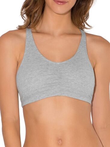 Fruit of the Loom Women's Adjustable Shirred Front Racerback Sports Bra Multi Packs! in Saudi Arabia
