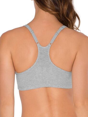 Fruit of the Loom Women's Adjustable Shirred Front Racerback Sports Bra Multi Packs! in Saudi Arabia