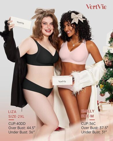 Vertvie Womens Seamless Bras Deep V Wireless Push Up Comfort Bras No Underwire Supportive Bra Soft Breathable Sleep Bralettes in Kuwait