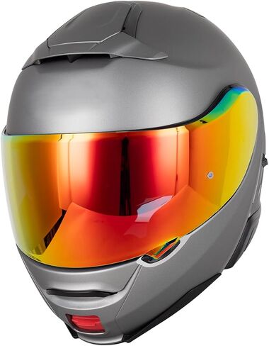 Soman CNS-3 Visor Replacements, CNS-3 Tinted Visor Shield Compatible with Neotec 2 (Smoke Revo Red) in Kuwait