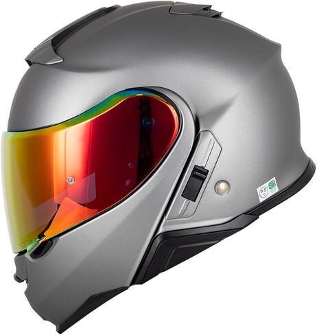 Soman CNS-3 Visor Replacements, CNS-3 Tinted Visor Shield Compatible with Neotec 2 (Smoke Revo Red) in Kuwait