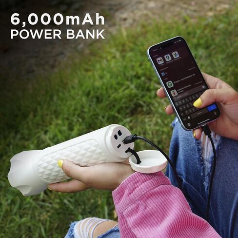 BoostHero Portable Car Battery Jump Starter, 6,000mAh Power Bank, LED Flashlight, with Smart Jumper Cables for up to 6.0L Gas/4.0L Diesel Engines (Black) in Kuwait