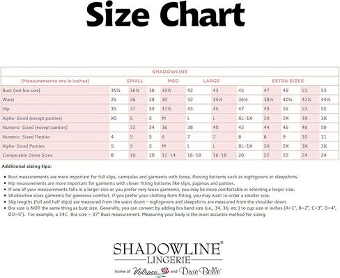 ثوب نوم نسائي من Shadowline طويل من النايلون بحاشية توليب من الدانتيل in Kuwait
