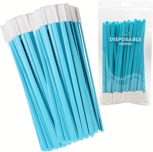 Crevice Cleaning Brush, Crevice Cleaning Tools kit, Disposable Toilet Brush,Crevice Cleaning Brushes for Household Use, Detailing Cleaning Tools for Car（50, Blue） in Saudi Arabia