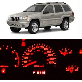 WLJH Super Bright White Dash Cluster Instrument Panel Gauge Bulb Lights Led Package Kits for Jeep Grand Cherokee ZJ 1999-2004, Pack of 6