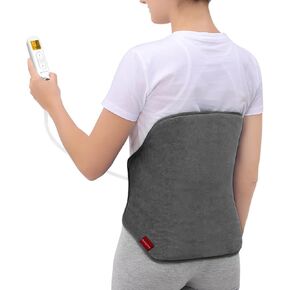 Upgraded Heating Pad for Back Pain Relief, Comfytemp Birthday Gifts for Women Men, FSA HSA Eligible Large Electric Heat Pad for Cramps, Lower Back, Lumbar, Sciatica, XL Heated Belt — 11 Auto-Off Grey
