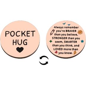Valentines Day Gifts for Kids,Gifts for College Girls Boys,Just Because Gifts for Her Him,Pocket Hugs for Kids Cute Keychain
