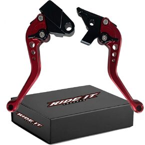 RIDE IT FOREVER Short Brake Clutch Levers for Ninja650R Ninja 650 R ER6F ER6N 2009-2016,Ninja400R 2011, Compatible with Versys 650cc 2009-2014 Shorty Black Motorcycle levers