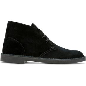 Clarks Men's Bushacre 2 Chukka Boot, Black Suede, 9.5 Wide